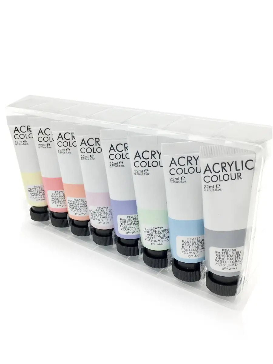 Набор акриловых красок для рисования Art Rangers Acryliс pastel 8 шт 22 мл (FEA0822-P)