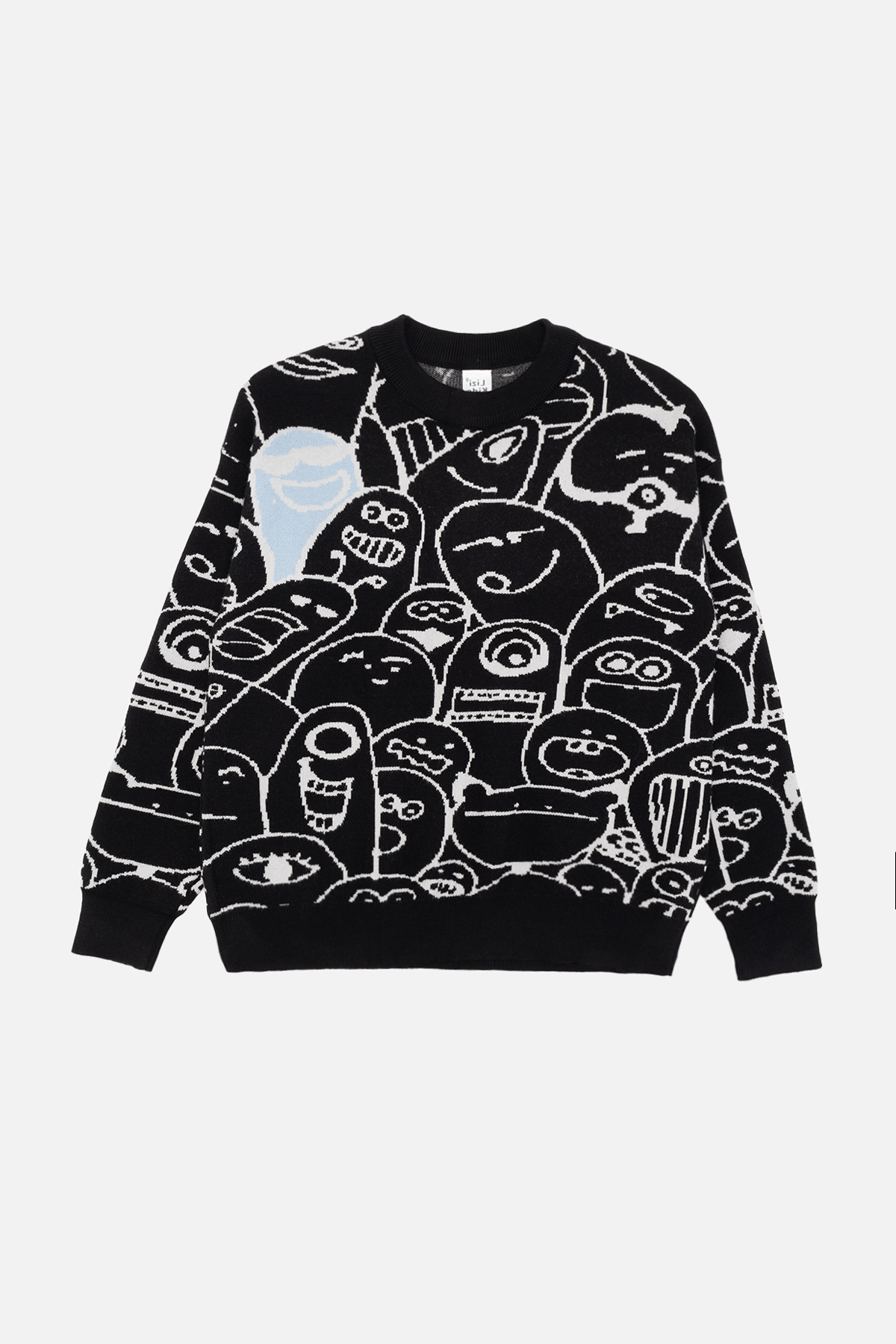 Джемпер для мальчика Lizi Kids 134 см Черно-белый ЦБ-00258725 (SKT001017585)