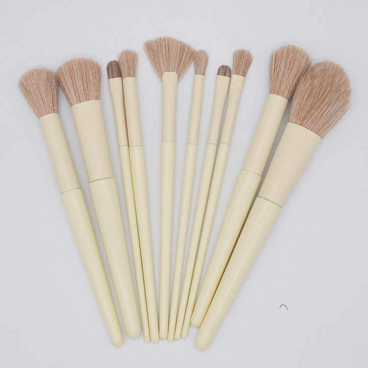 Набір пензликів для макіяжу ANbeauty (10 шт.) Бежеві (AN0103036)
