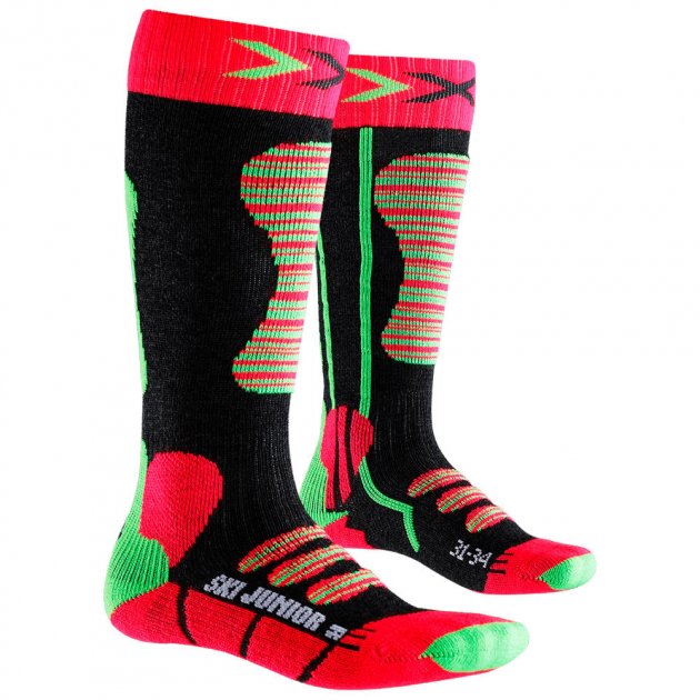 Шкарпетки X-Socks Ski Junior 24-26 Чорний/Червоний (1068-X100097 24-26 R281)