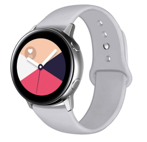 Ремешок силиконовый BeWatch для Samsung Galaxy watch Active | Active 2 42 | Active 2 44мм Серый (1010304)
