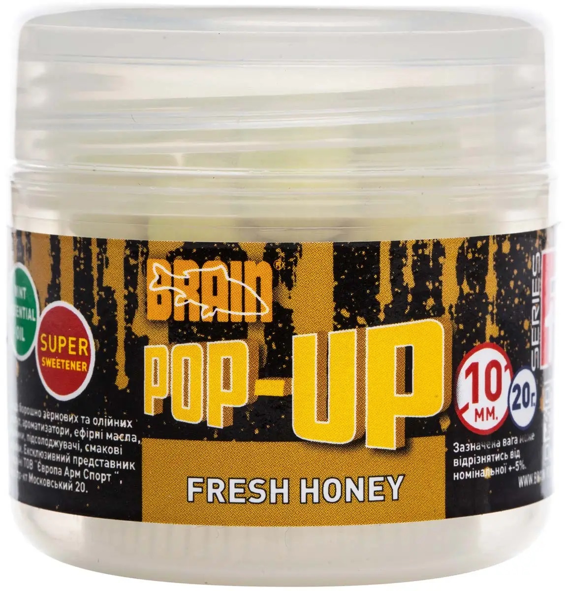 Бойли Brain Pop-Up F1 14mm 15g Fresh Honey (1013-1858.04.68)