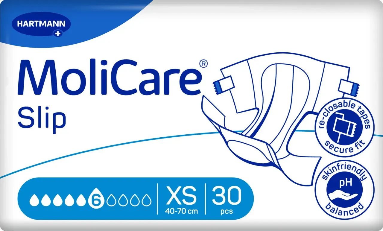 Подгузники для взрослых Paul Hartmann MoliCare Extra Plus 6 капель XS 30 шт
