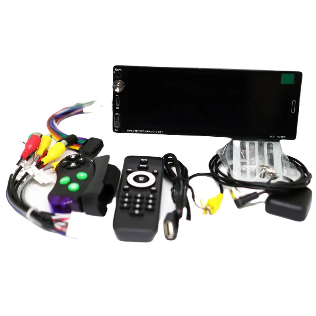 Автомагнитола RIAS 6287A 1din 6.9" 4/64GB GPS+WiFI+USB+Bluetooth Android 13 4х60W