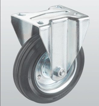Колесо неповоротное SNB PROFI с крепёжной панелью 200 мм (1407-PF-200-R)