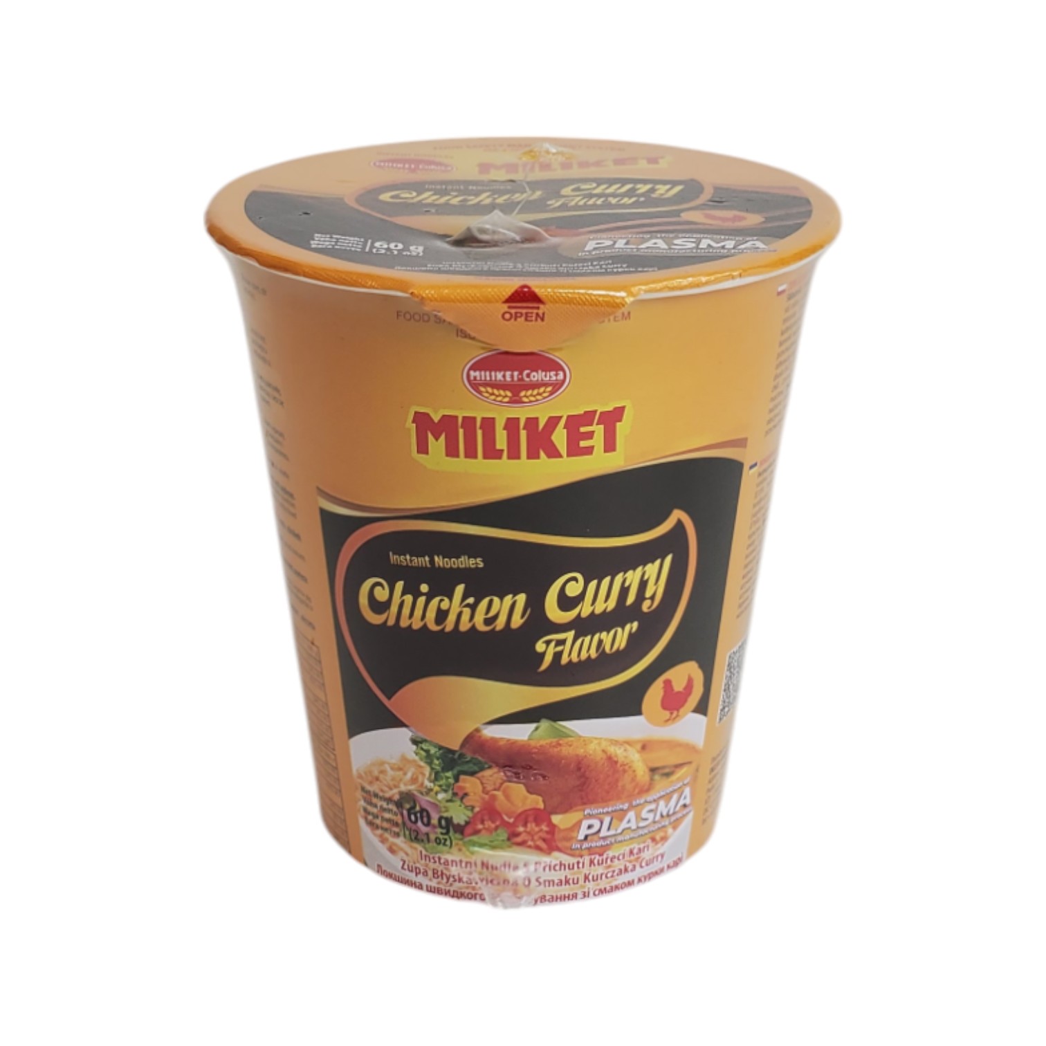 Лапша быстрого приготовления курицы кари Miliket 60 г (AF100108)