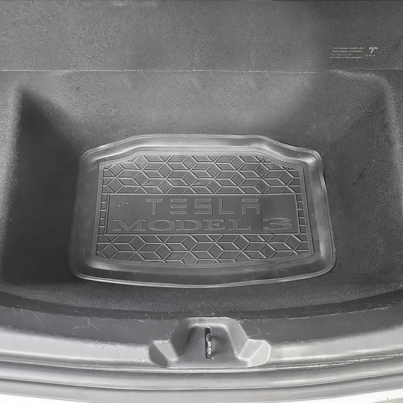 Автомобильный коврик Lesko для Tesla Model 3 2017-2022 Black 13466-85573