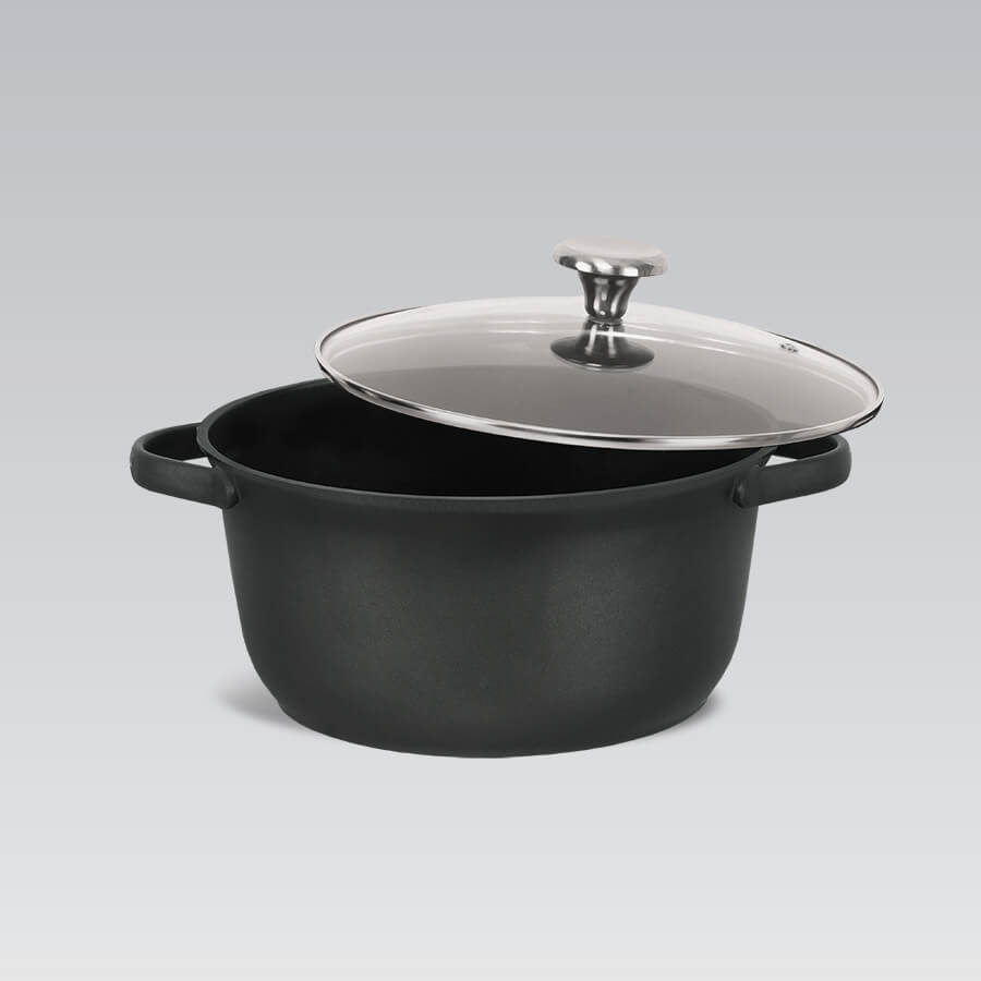 Кастрюля Maestro MR-4027-28 28 см 6,8 л Черный (100531404)