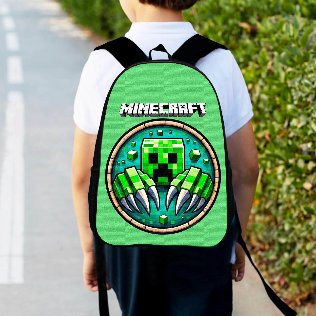 Дитячий рюкзак Minecraft Крипер 34×27×13 см — арт. 2342422818