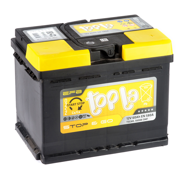Автомобильный аккумулятор Topla 105 Ah/12V EFB Stop and Go (112105)