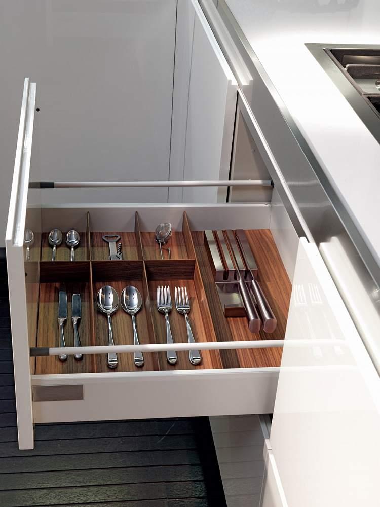 Вставка-лоток для посуды Tecnoinox Fineline Blum 47,2х50,4х13,96 см Темный орех (FLI#PUL60B50NOFST)