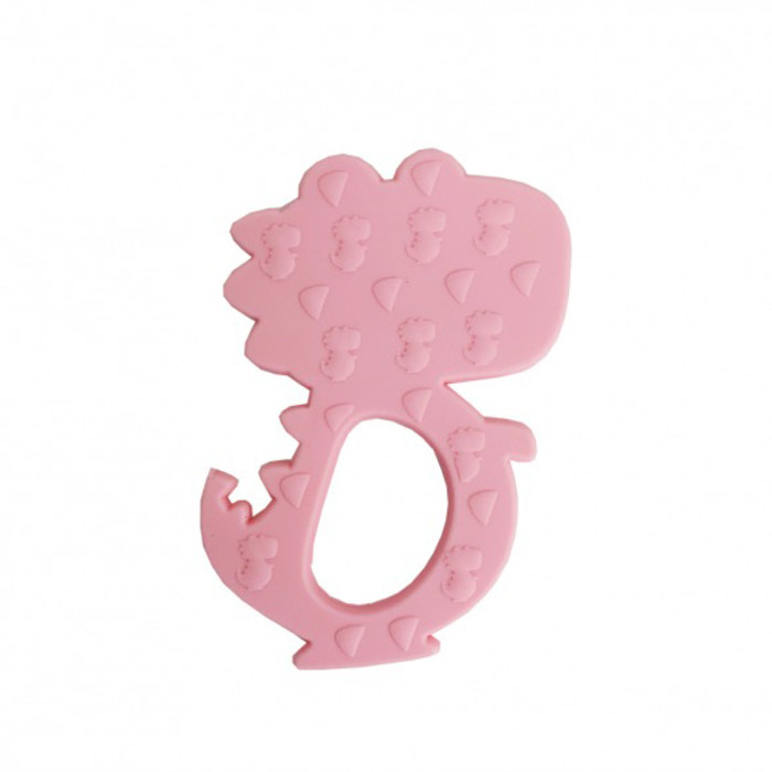 Силиконовый прорезыватель Дино Mega Zayka MGZ-0415 (Pink)