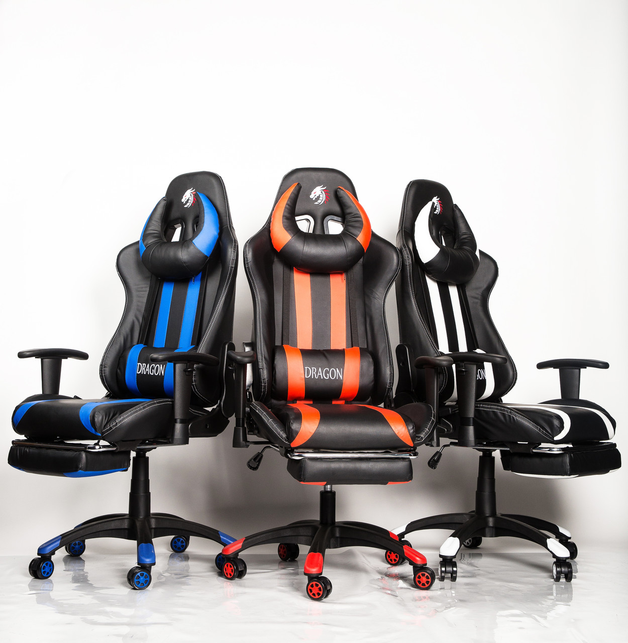 Комп'ютерне крісло для геймерів ZANO DRAGON BLACK