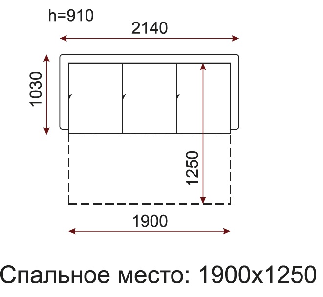 Диван-книжка Бамбук МАКСИ МЕБЕЛЬ Бледно-фиолетовый (10322)
