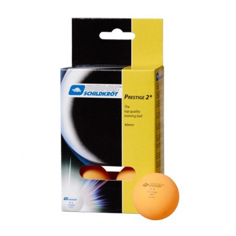 Мячи для настольного тенниса 6шт 2-Star Prestige Donic-Schildkrot 658028 Orange
