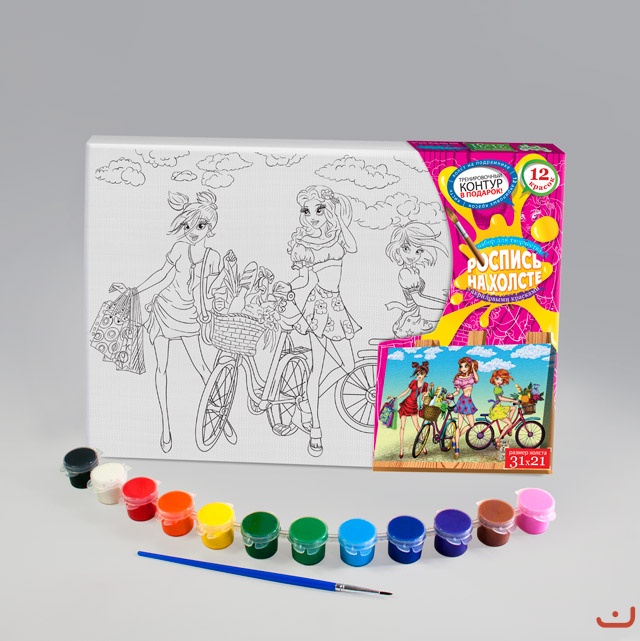 Роспись на холсте Dankotoys Барби (РХ-04-01)