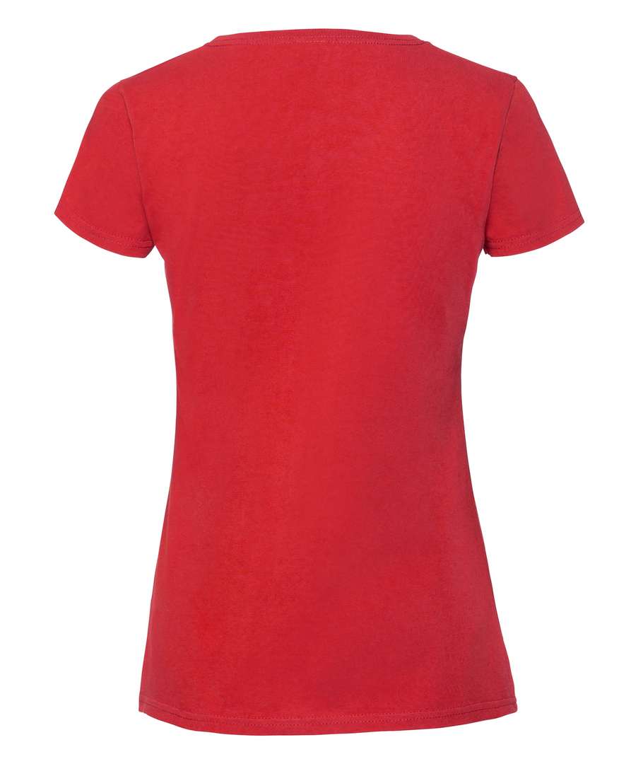 Футболка Fruit of the loom Ringspun Premium T Lady-Fit L Красный (61-424-0)