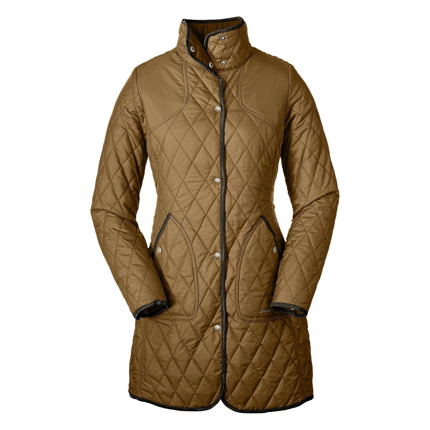 Пальто Eddie Bauer Women Year-Round Field Coat AGED BRASS XL Коричневий (0401AB)