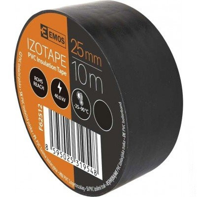 Изолента EMOS PVC 25/10 BLACK