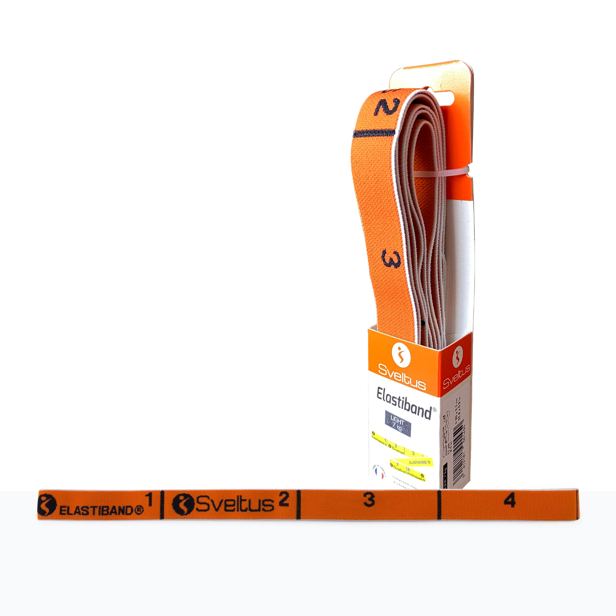 Эспандер для фитнеса Sveltus Elastiband Оранжевый 7 кг QR код (SLTS-0145)