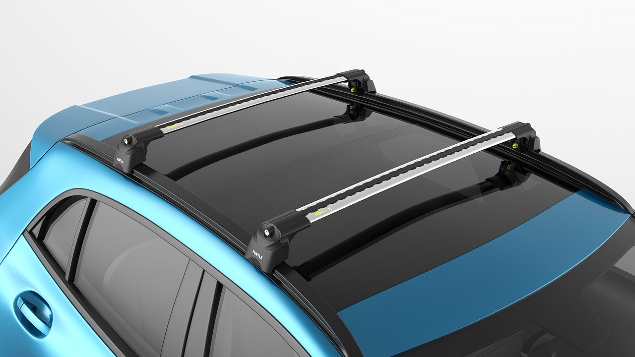 Автобагажник на крышу Turtle AIR 2 Volvo XC90 2015+ Серый