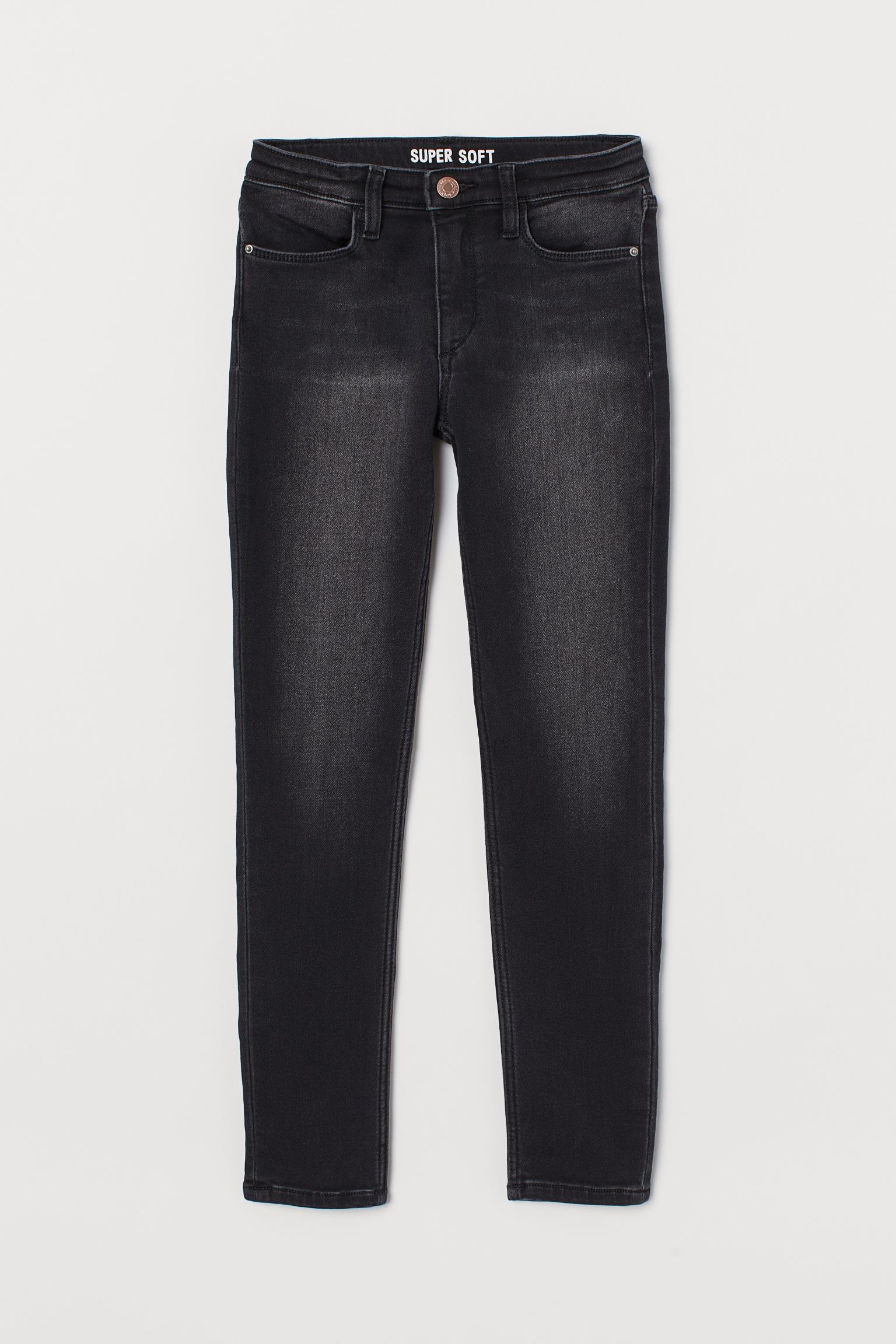Джинсы для девочки H&M 8698682 140 см Черный (2030000294411)