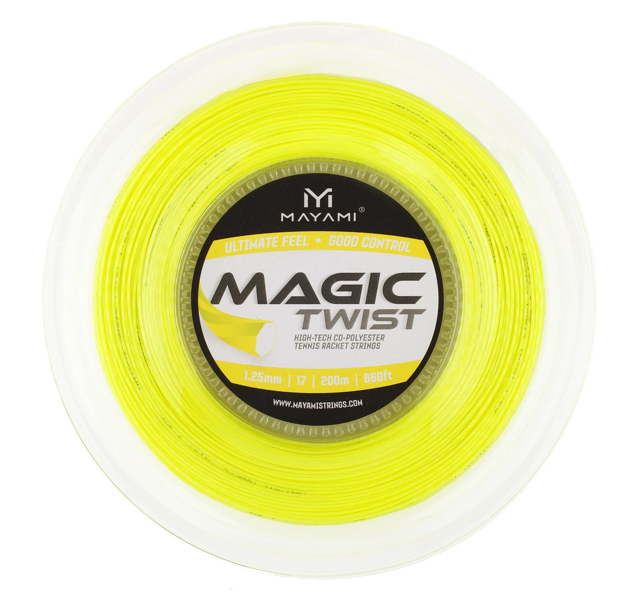 Тенісні струни MAYAMI MAGIC TWIST 1,25 200m yellow
