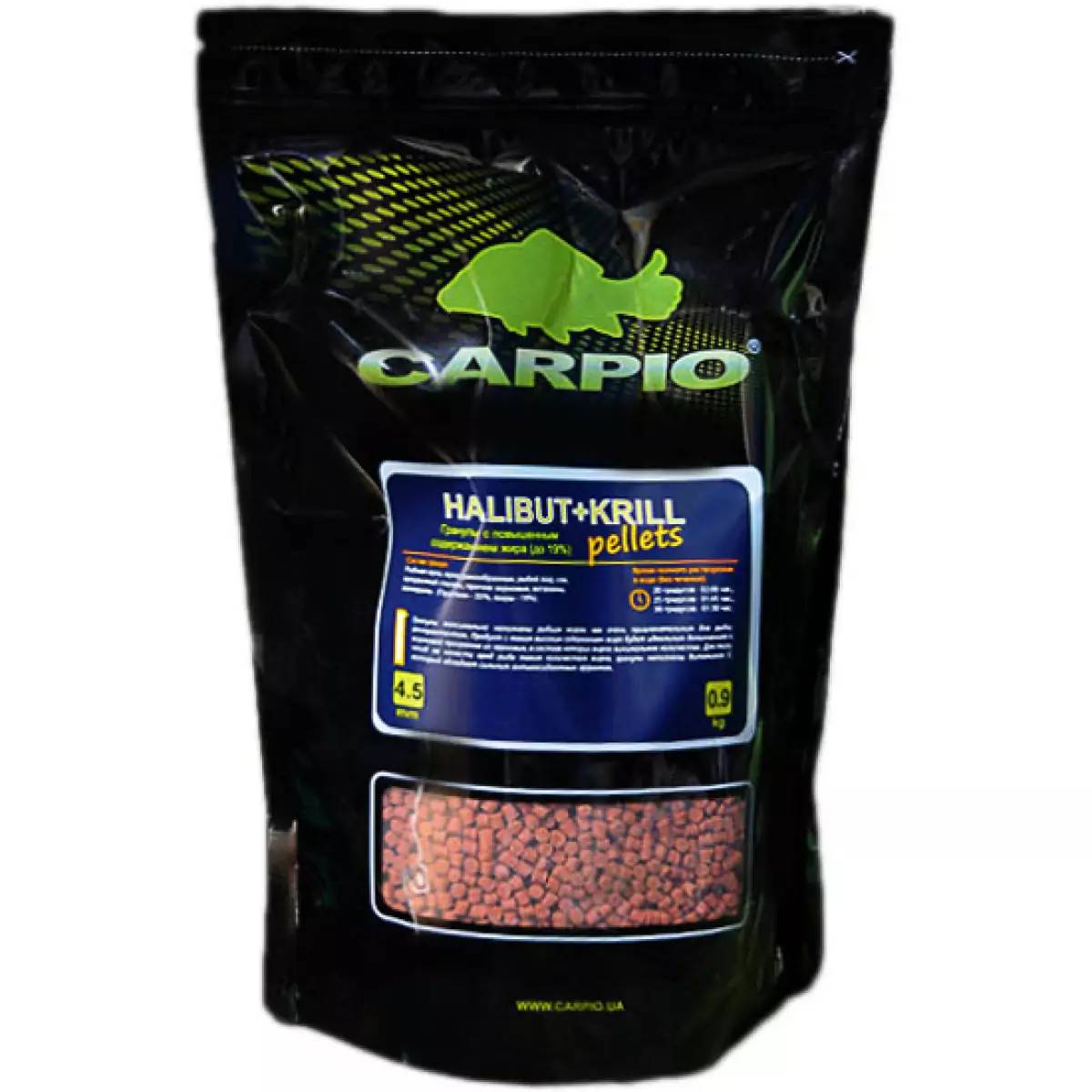 Пелети Carpio Halibut+Krill 6мм  (1013-2101.01.44)
