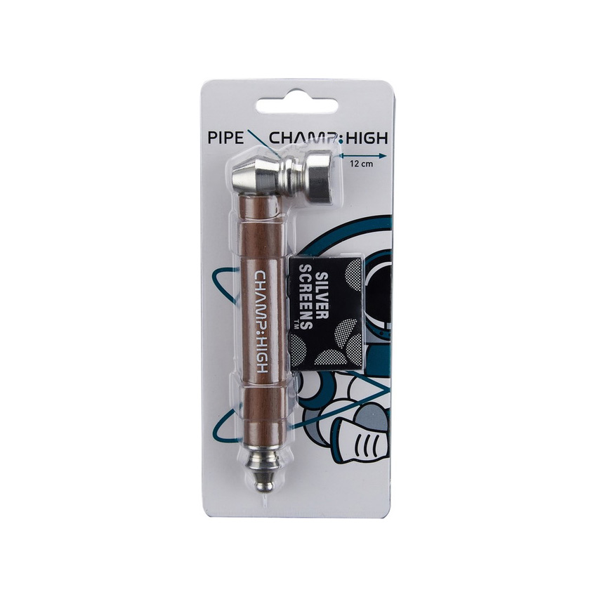 Трубка для курения Champ High Metal-Wooden Pipe 12 см (40506190)