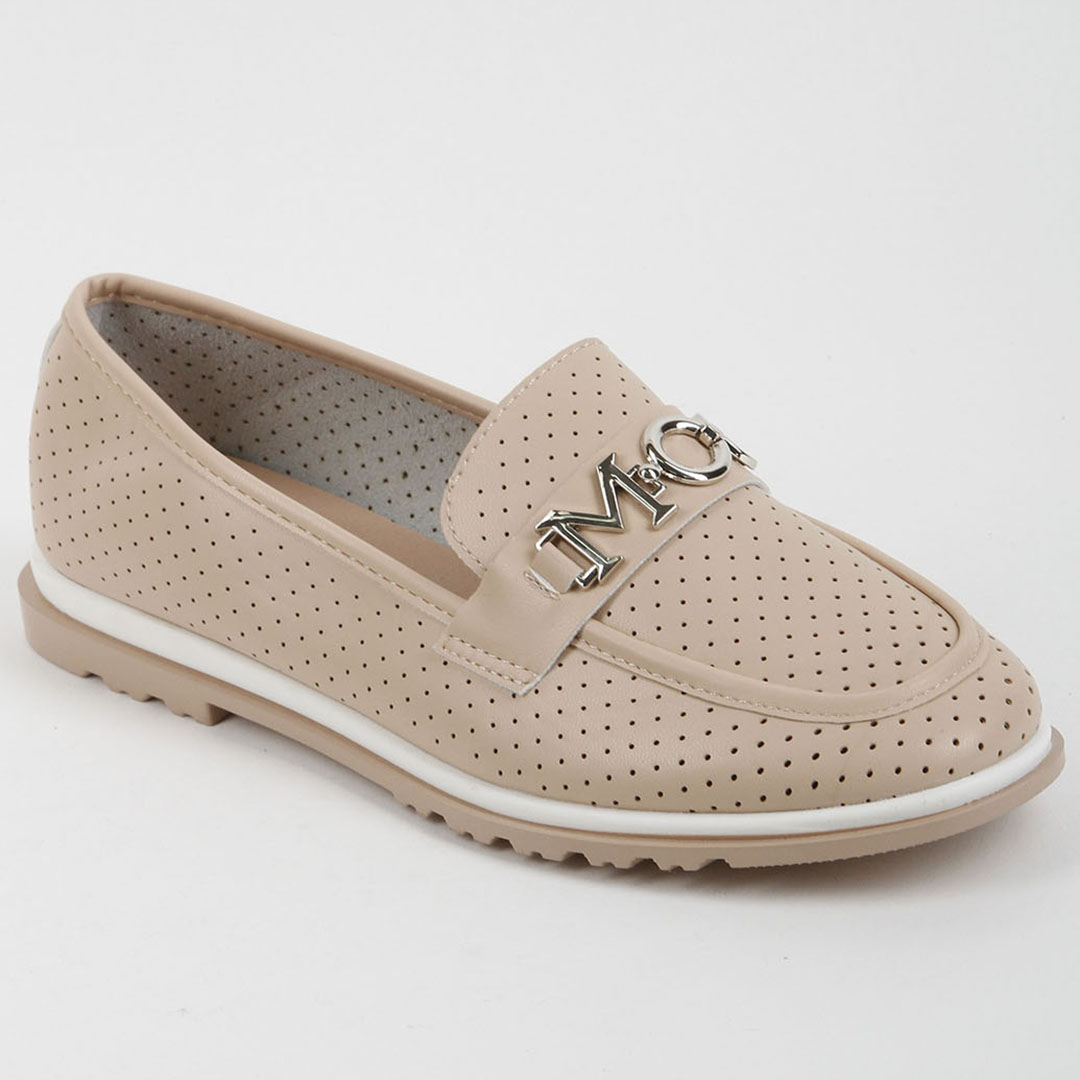 Мокасины женские 339633 р.38 (24) Fashion Бежевый