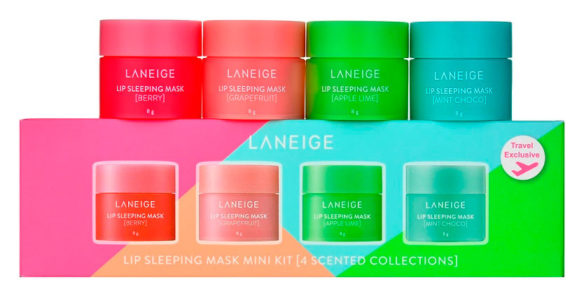 Набор масок для губ Laneige Grapefruit Mint Choco Apple Lime Berry