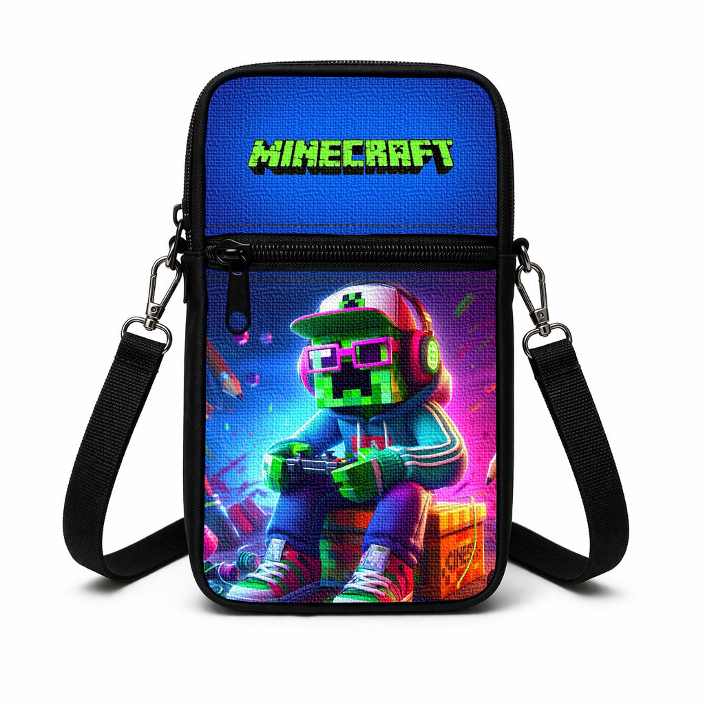 Дитяча сумка через плече з принтом Minecraft 19×10×5 см — арт. 3015352189