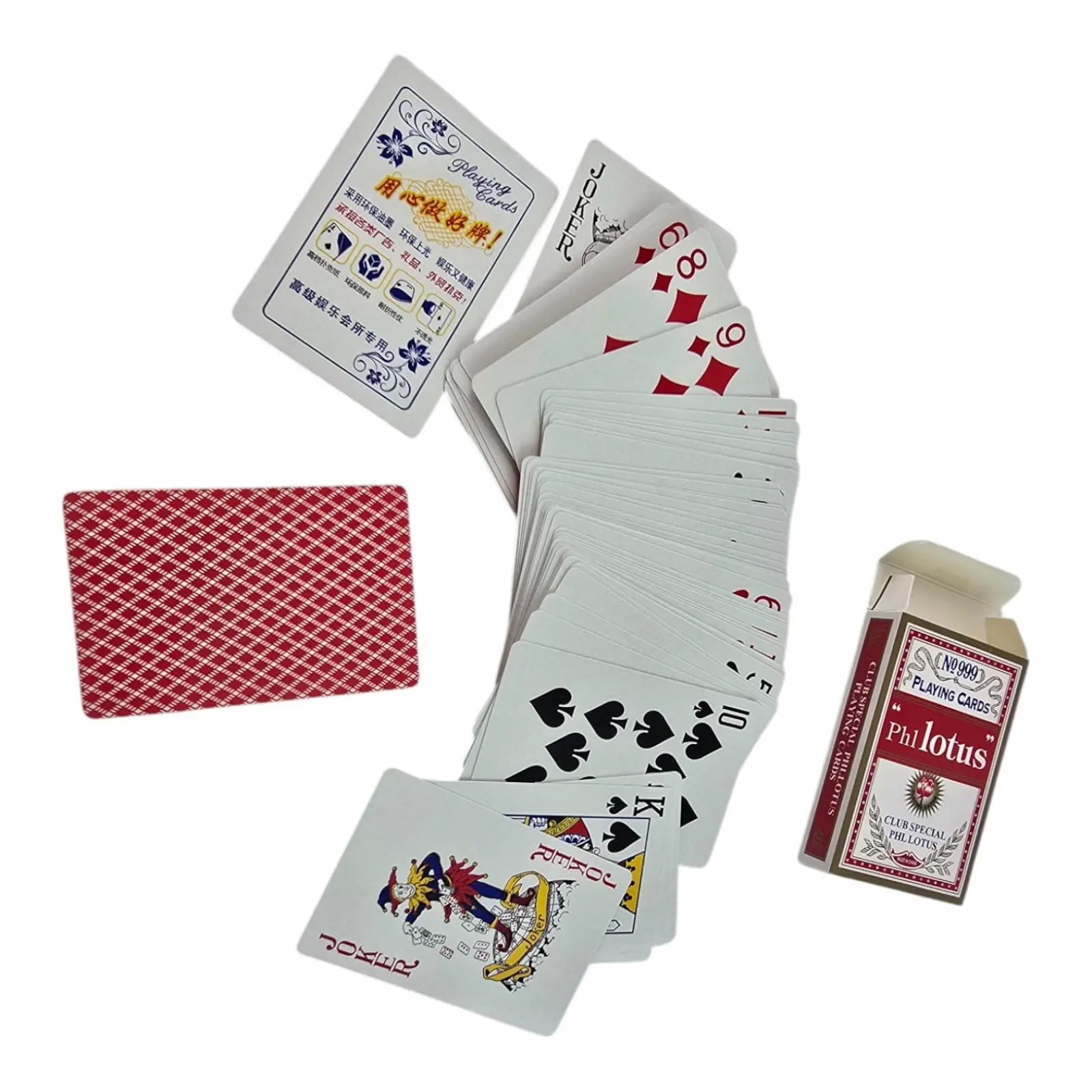 Карты игральные DUKE Phllotus Club Special 54 шт Красный (DN36010A)