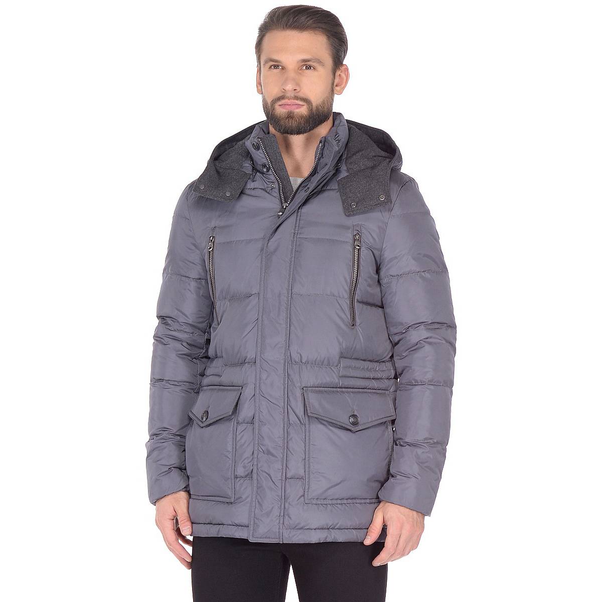 Куртка чоловіча Geox M7425F Dark Rock 48 Сірий (M7425FDKR)