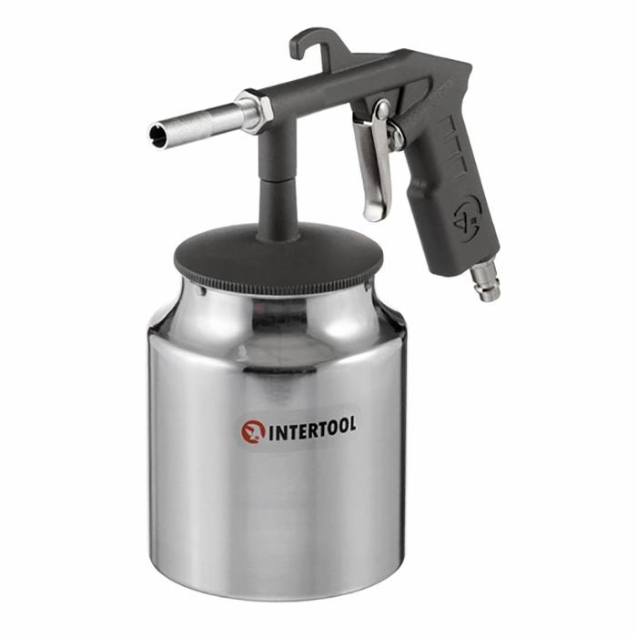 Пескоструйный пистолет пневматический Intertool PT-0705 + защитные очки