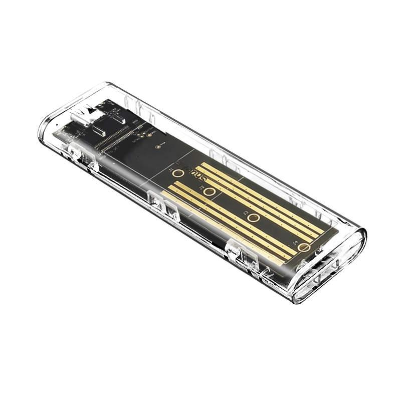 Внешний карман XON MemoryCase для M.2 NVMe (PCIe) USB 3.1 Type-C Прозрачный (XSC2C13NV1PT 6303)