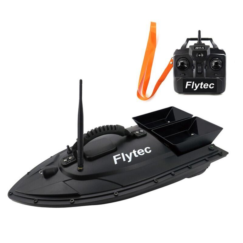 Кораблик для прикормки рыбы Flytec HQ2011 на радиоуправлении Черный (100622)