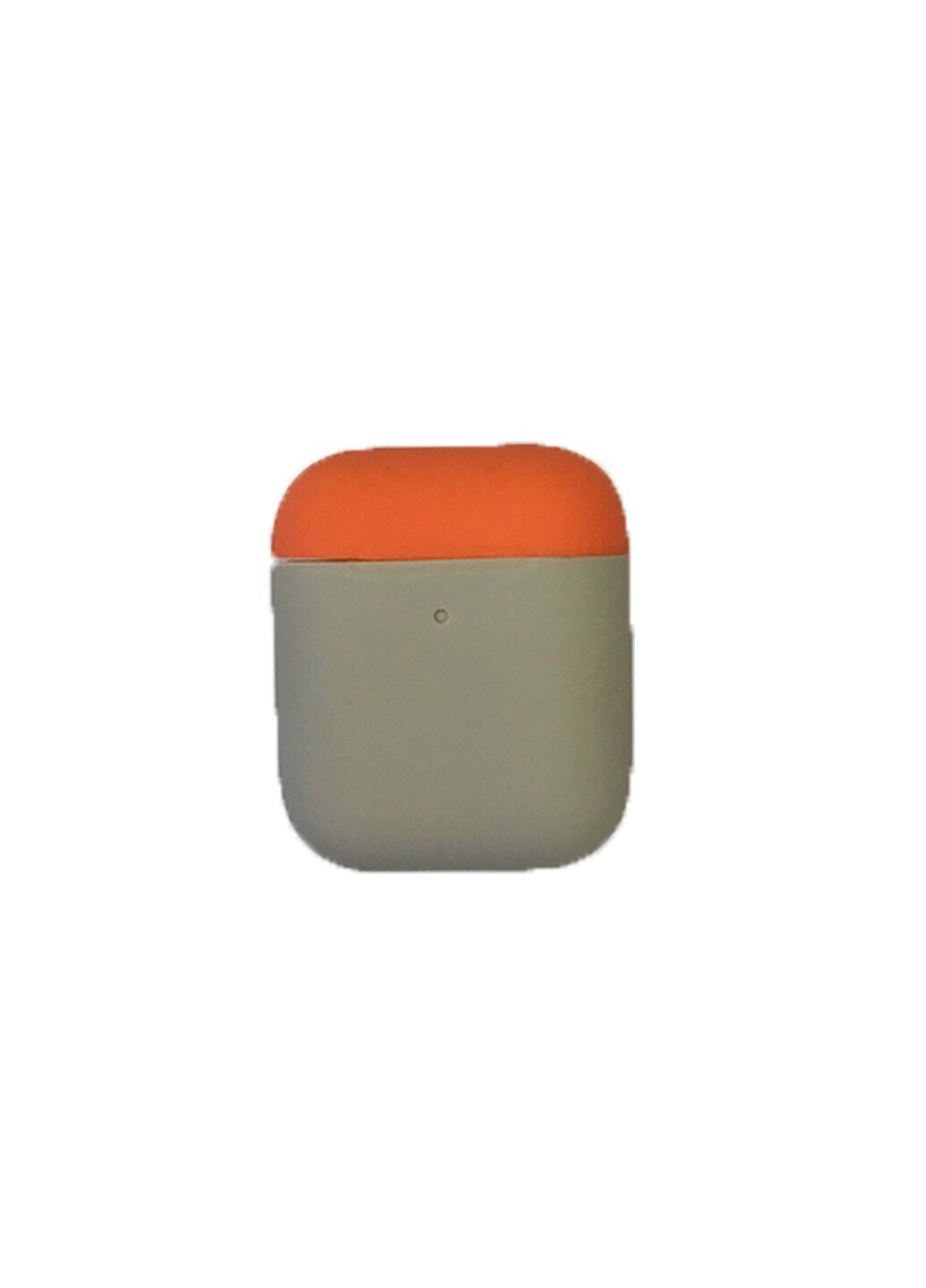 Силіконовий чохол для Airpods 1/2 ARM тонкий Lavender Gray + Red (4455stone+nectarine)