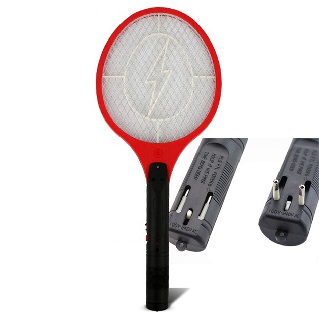 Електрична мухобойка Rechargeable Mosquito-hitting Swatter червона