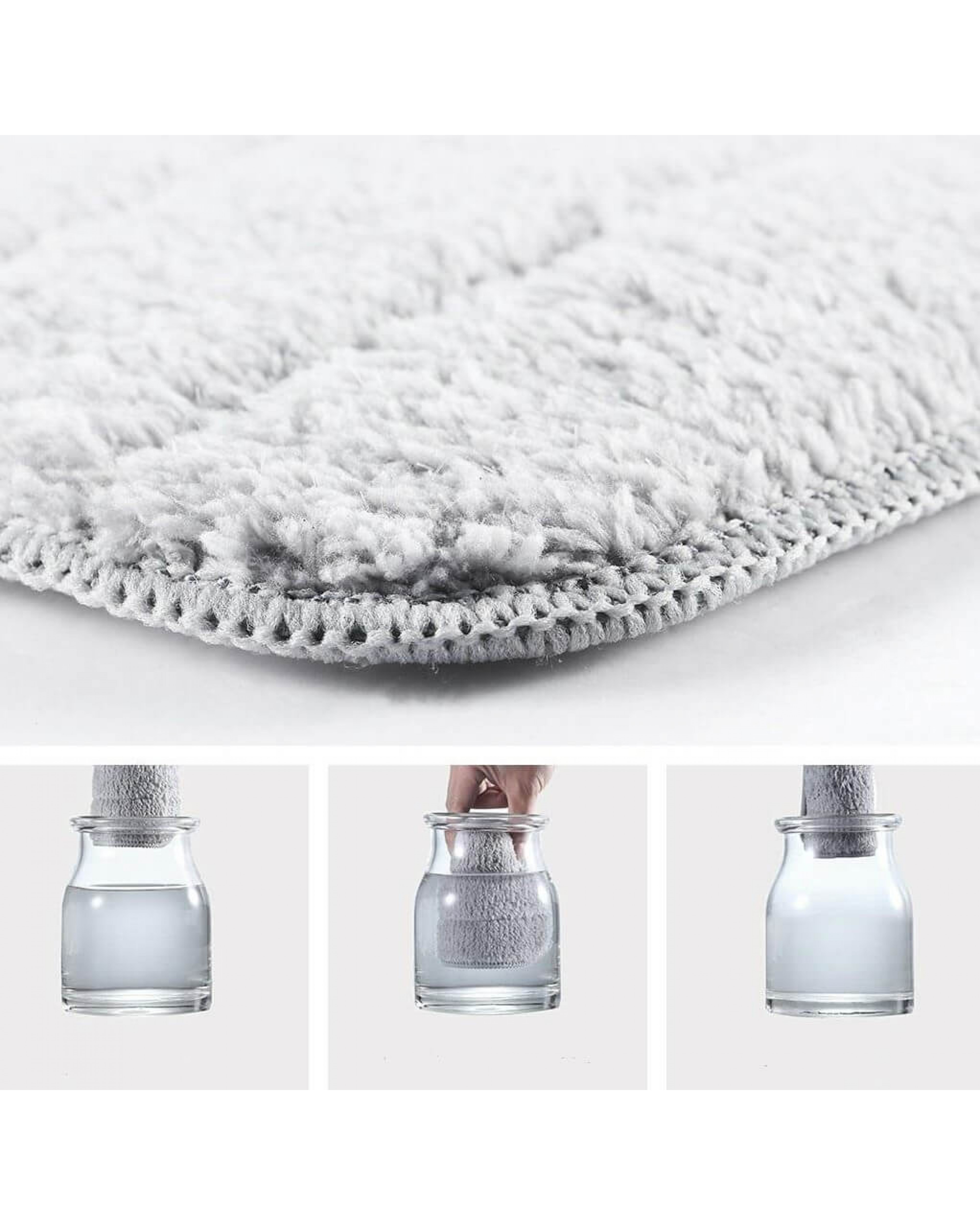 Комплект сменных насадок для швабры Deerma Spray Mop 4 шт Серый (TB50014)