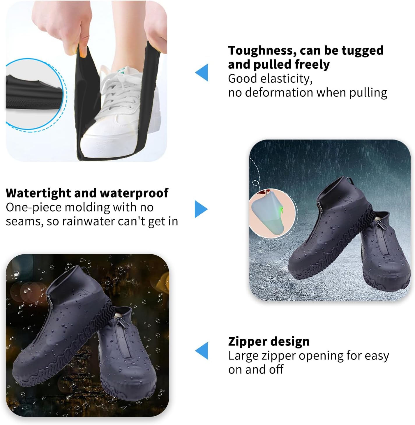 Бахилы на обувь No Brand 016 L 38-42 Black (17554-hbr)