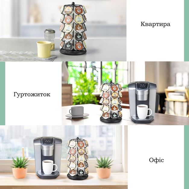 Органайзер-карусель для K-Cup капсул Krups на 35 шт 32х17 см Черный (K-Cup35)