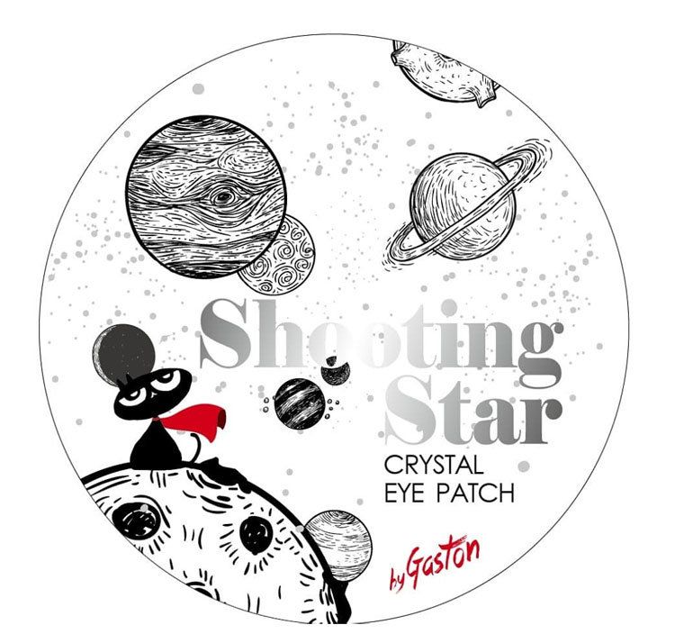 Прозрачные гидрогелевые патчи для глаз Shooting star crystal eye gel patch Gaston 60 шт