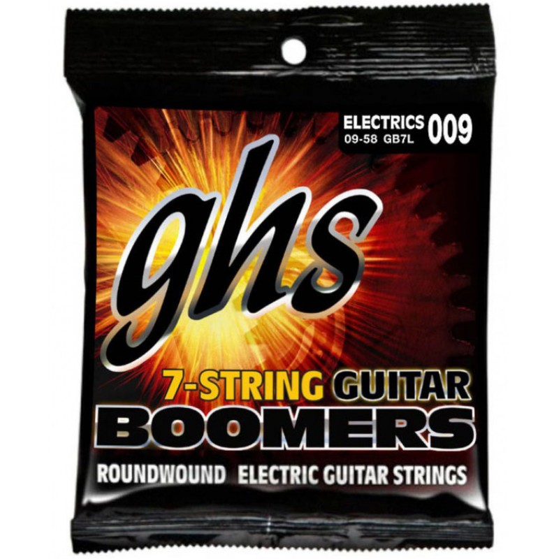 Струни для електрогітари GHS GB7L Boomers Light Electric Guitar 7-Strings 9/58