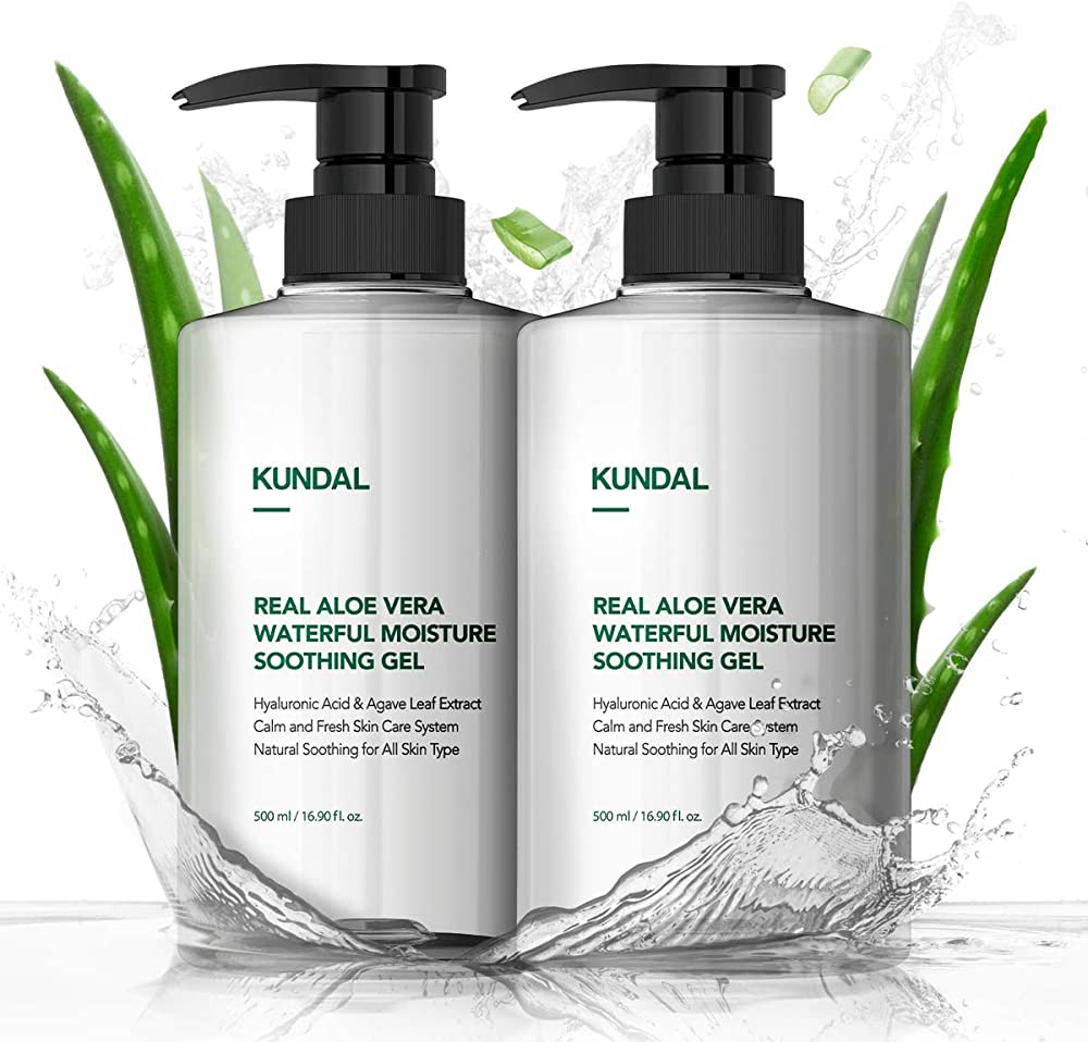 Універсальний зволожуючий та заспокійливий алое гель Kundal Aloe Vera Soothing Gel 500 мл