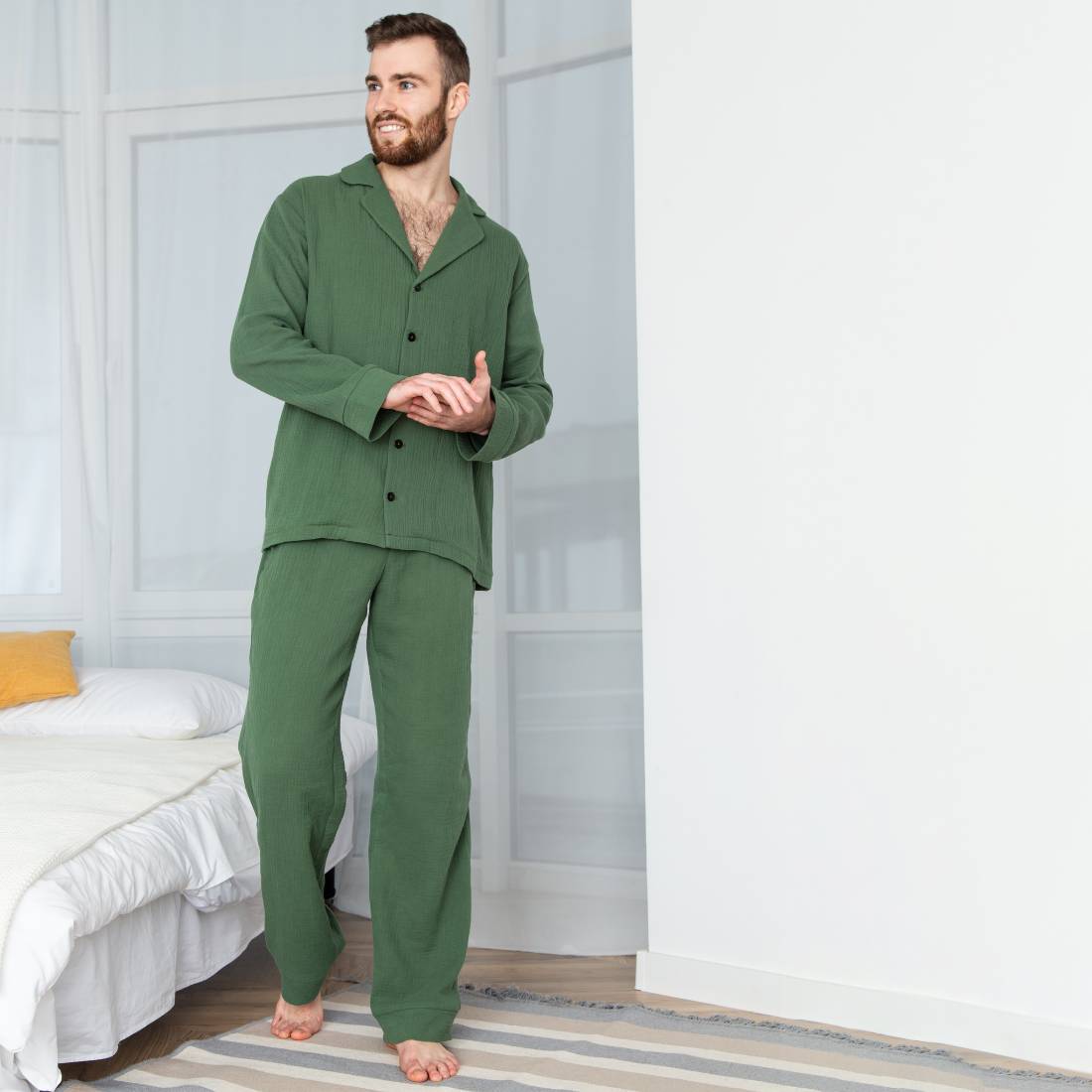 Чоловіча піжама MAN's SET L-XL Хакі (28475-1890)