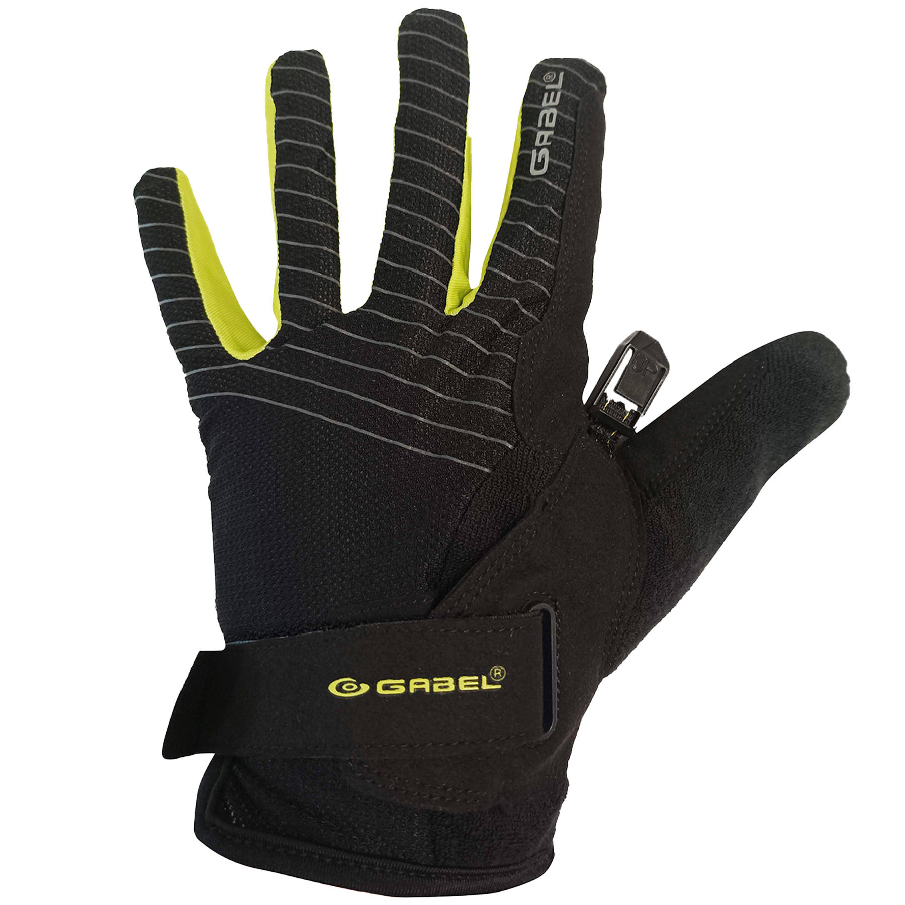 Перчатки для скандинавской ходьбы Gabel NCS Gloves Long M Черно-салатовый (8015011500408)