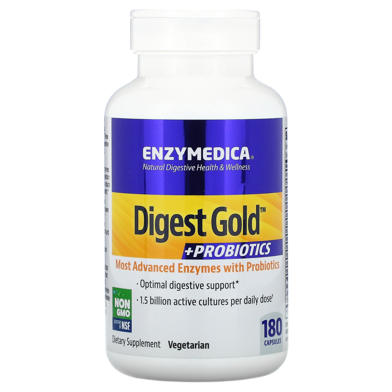Пробиотики + ферменты Digest Gold + Probiotics Enzymedica 180 капсул