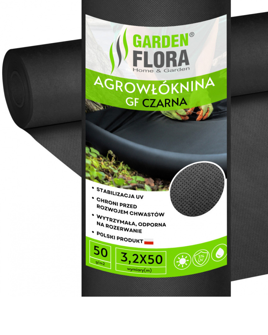 Агроволокно в рулоні 50 г/м.кв Garden Flora 3,2х50 м