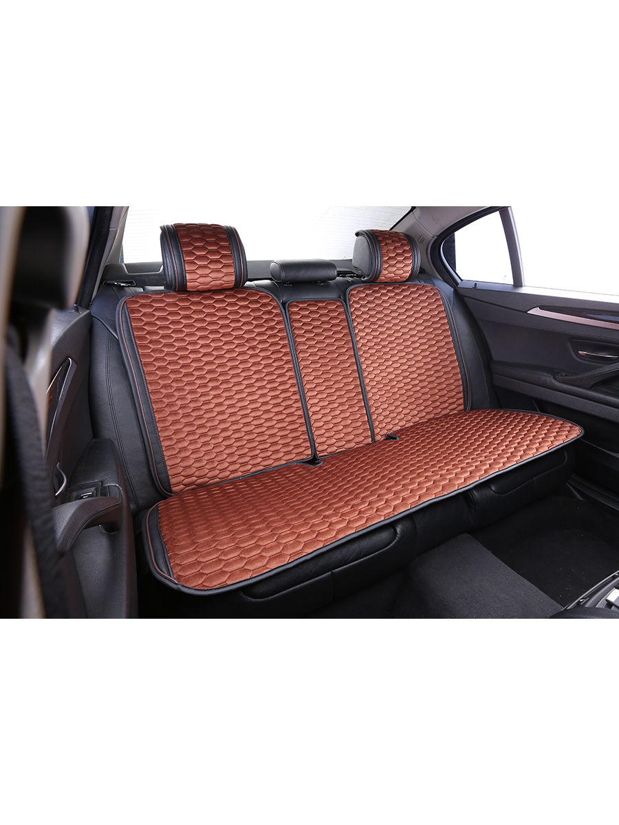 Накидки-чехлы на сиденье для HYUNDAI SANTA FE 2018- AUAU Romeo Коричневый (42195996)